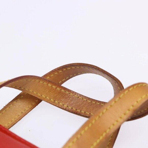 LOUIS VUITTON Monogram Vernis Reade PM Hand Bag Red Rouge M91088 LV Auth ep10876 - Picture 9 of 16